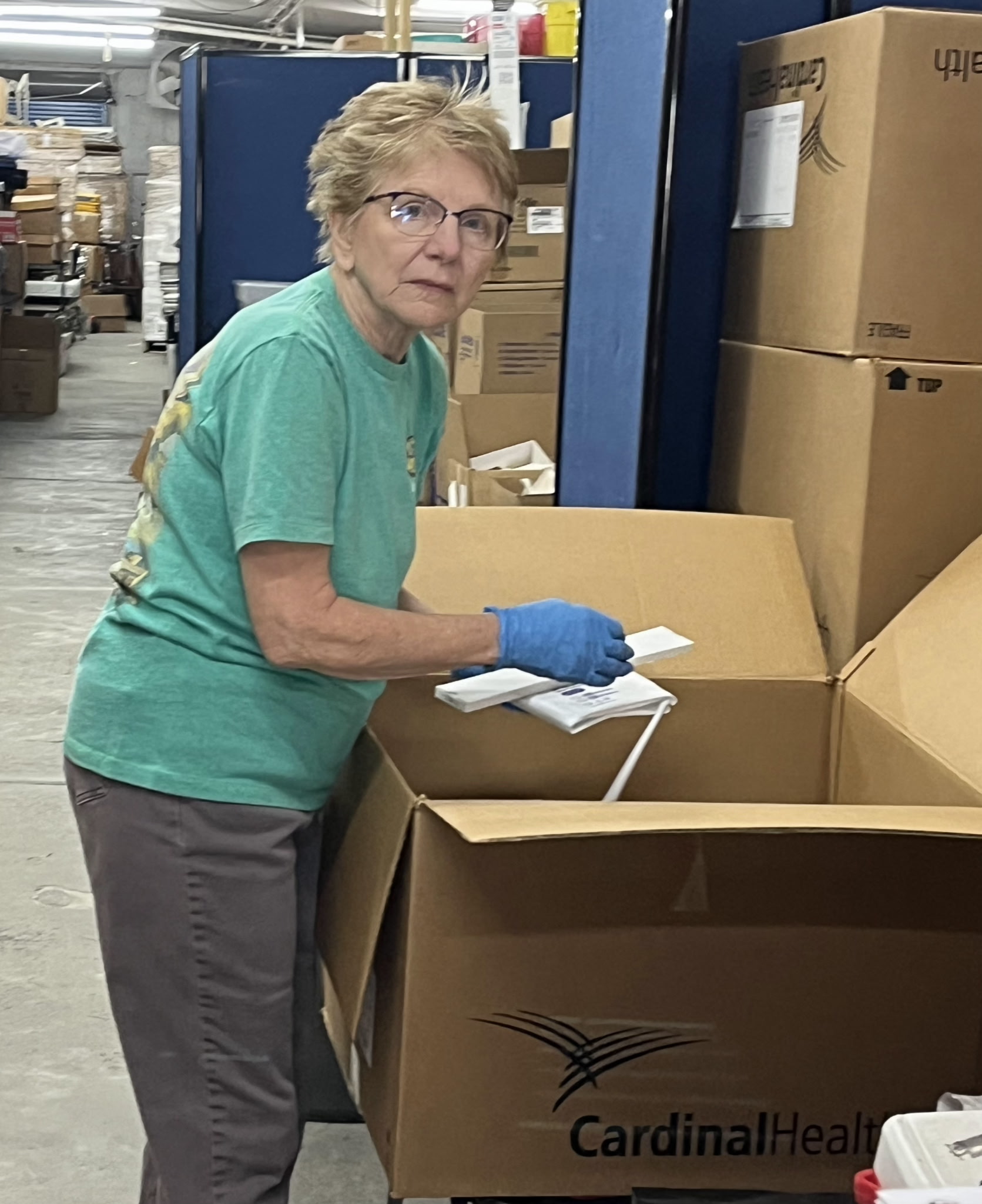 Picture of women packing box